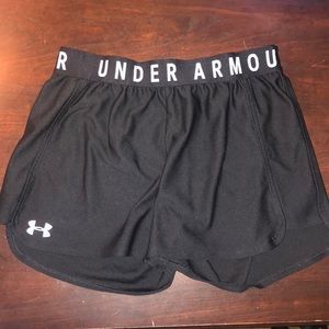 Black Under Armour Running Athletic Shorts